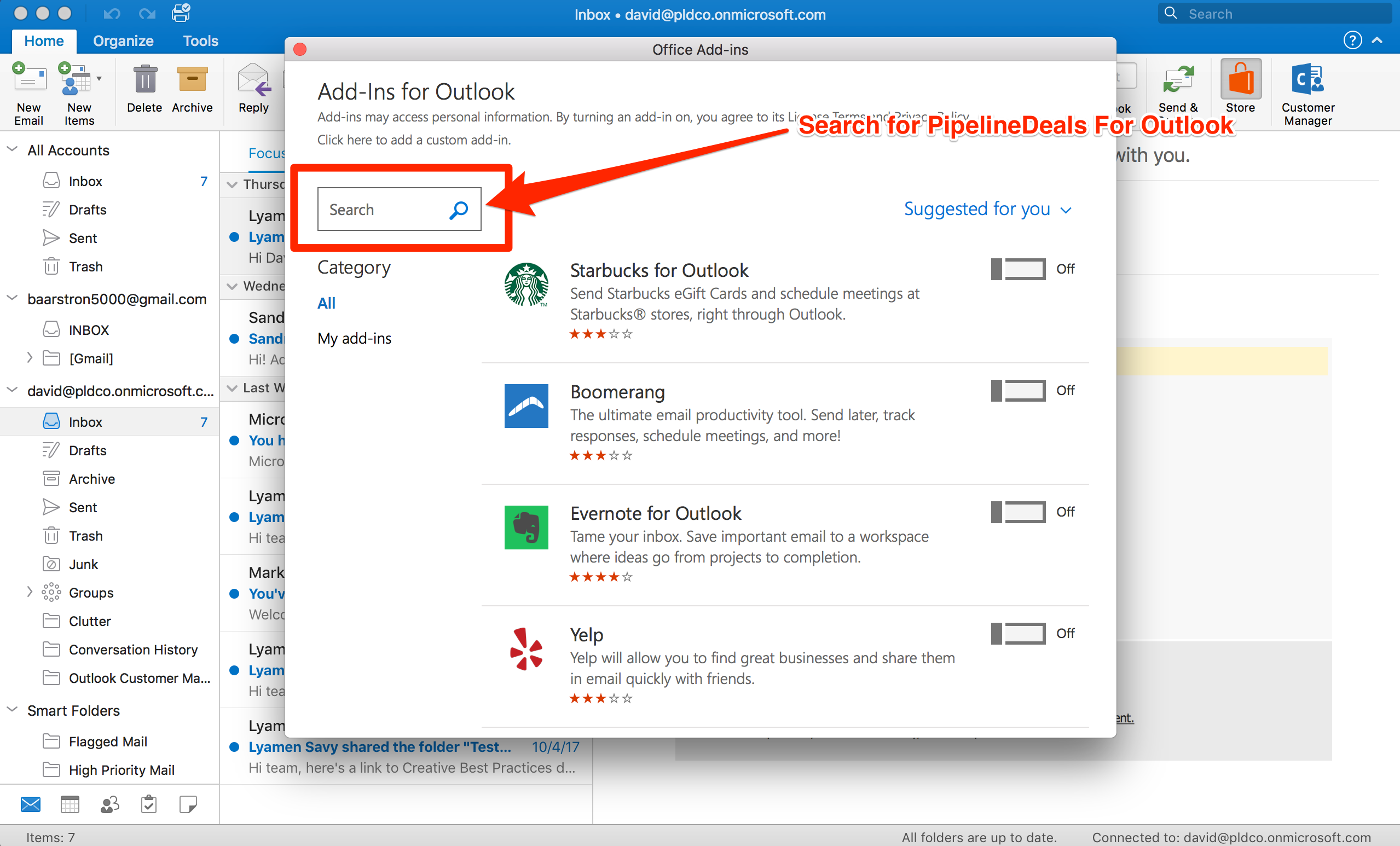 enable plug-ins in outlook for mac